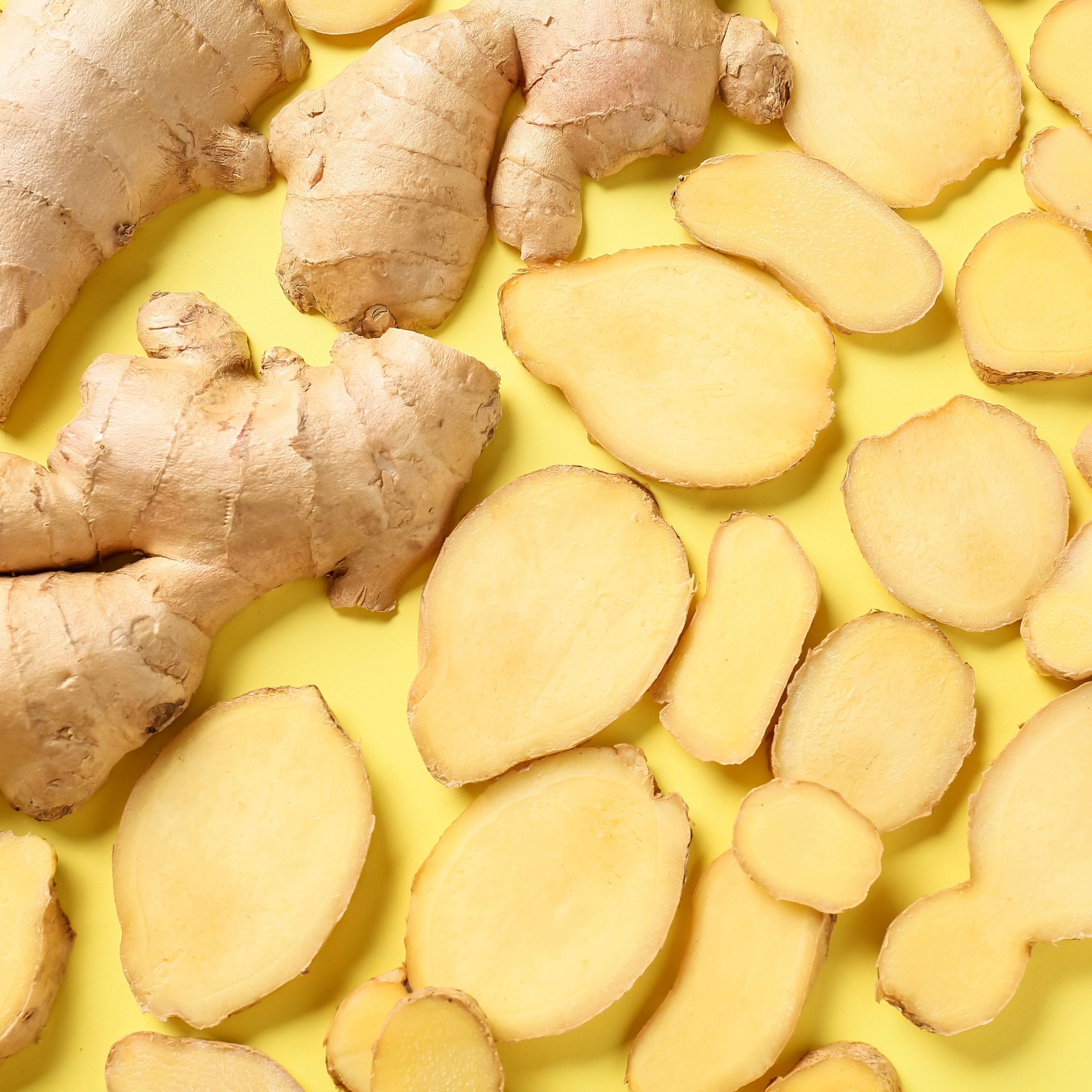 slices of ginger